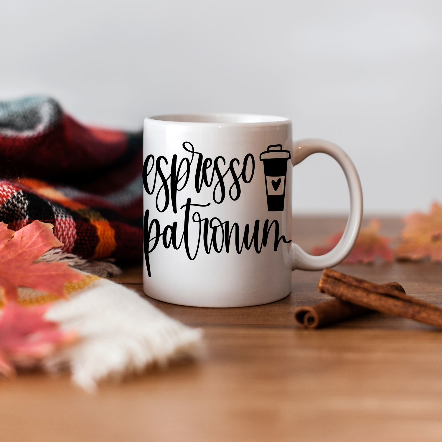 Espresso Patronum Funny Coffee Front & Back Stainless Steel Travel Mug